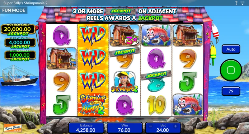 Super Sally's Shrimpmania 2 - Expanding Symbol je proširio Wild na ceo kolut